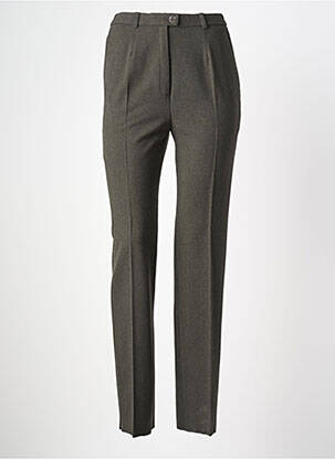 Pantalon slim taille haute taille haute gris KARTING femme
