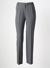 Pantalon slim poches taille haute gris FRANK WALDER femme