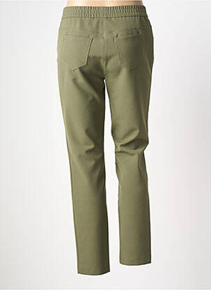 Pantalon slim taille élastique taille normale vert FRANK WALDER femme
