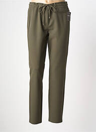 Pantalon slim taille élastique taille normale vert FRANK WALDER femme
