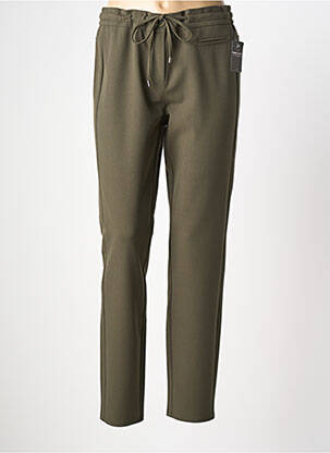 Pantalon slim taille élastique taille normale vert FRANK WALDER femme