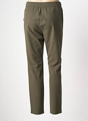 Pantalon slim taille élastique taille normale vert FRANK WALDER femme