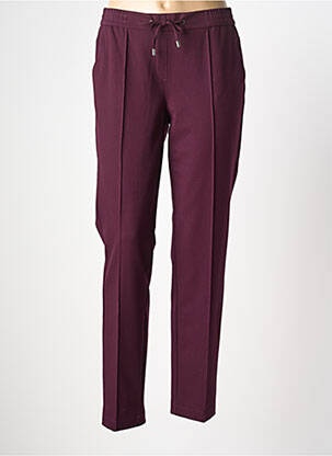 Pantalon slim taille élastique taille normale violet FRANK WALDER femme