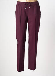 Pantalon slim taille élastique taille normale violet FRANK WALDER femme