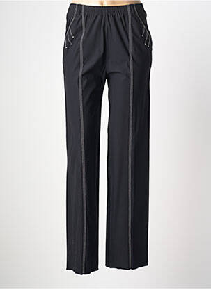 Pantalon slim taille haute taille haute noir KARTING femme