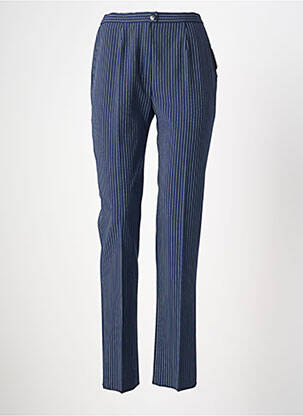 Pantalon slim taille haute taille haute bleu KARTING femme