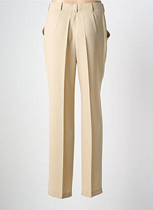 Pantalon slim poches taille haute beige LUCIA femme
