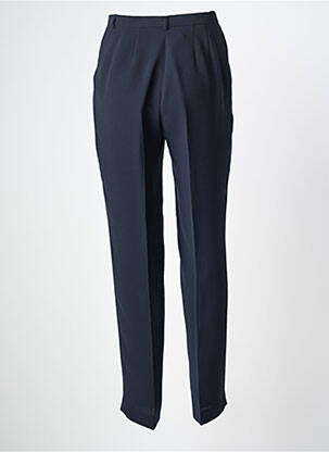 Pantalon slim taille haute taille haute bleu WEINBERG femme