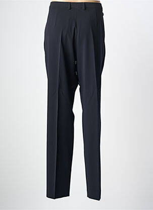 Pantalon droit tissage crêpe taille normale noir BRUNO SAINT HILAIRE femme