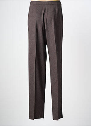Pantalon droit taille à pinces taille normale marron KARTING femme