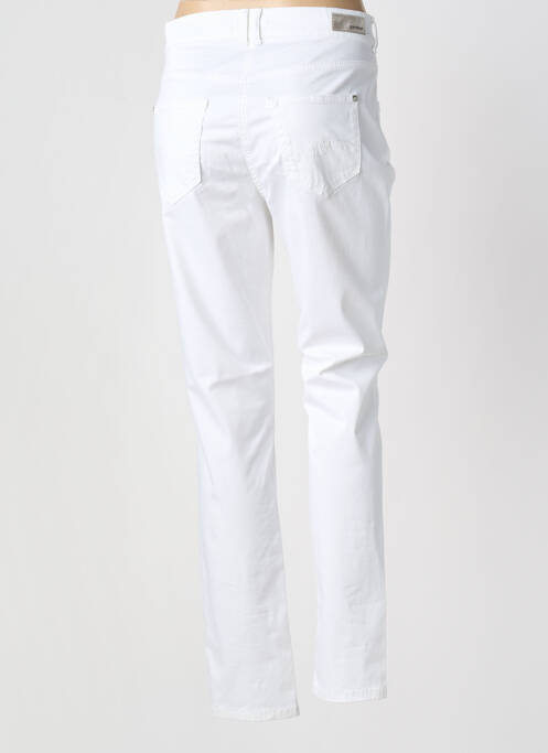 Pantalon slim tissage popeline taille normale blanc GARDEUR femme
