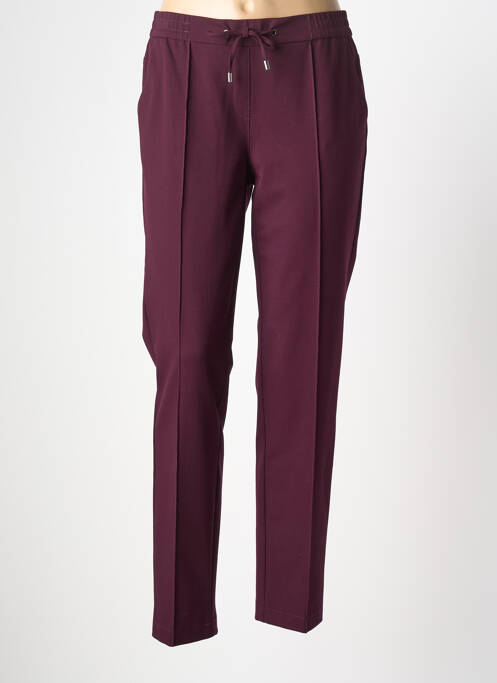 Pantalon slim taille élastique taille normale violet FRANK WALDER femme