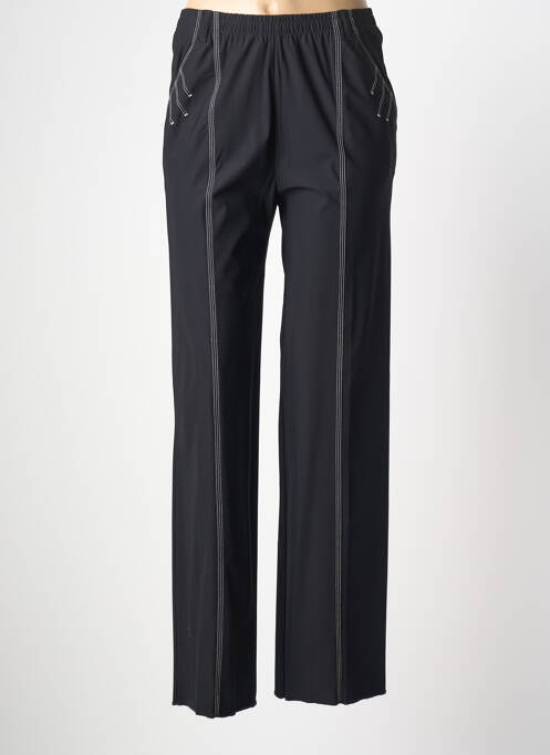 Pantalon slim taille élastique taille haute noir KARTING femme