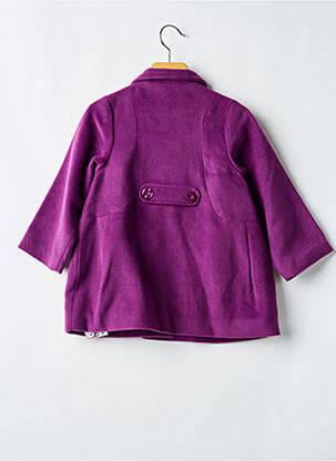 Manteau long poches sans capuche violet TUC TUC fille