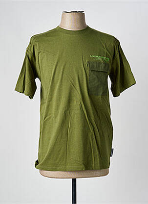 T-shirt stretch manches courtes vert LE TEMPS DES CERISES garcon