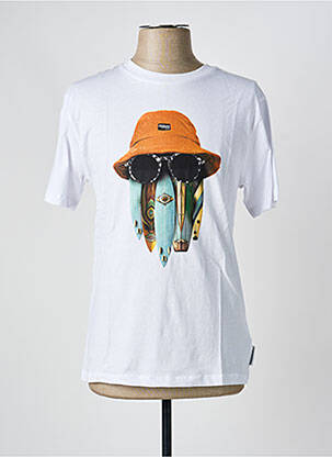 T-shirt stretch manches courtes blanc LE TEMPS DES CERISES garcon