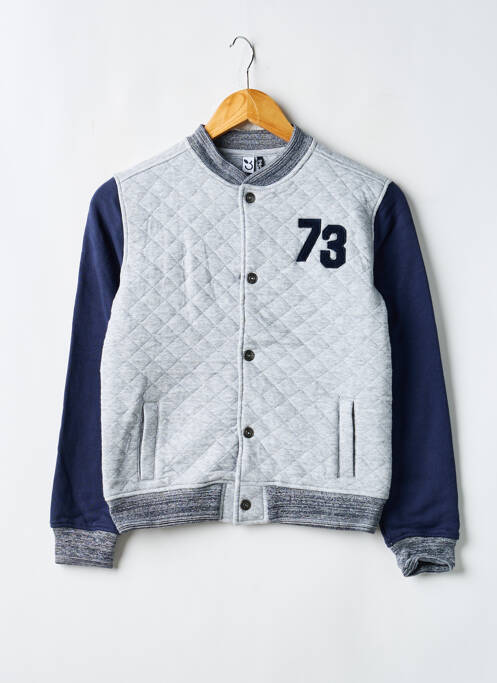 Blouson poches bleu 3 POMMES garcon