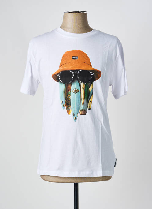 T-shirt stretch manches courtes blanc LE TEMPS DES CERISES garcon