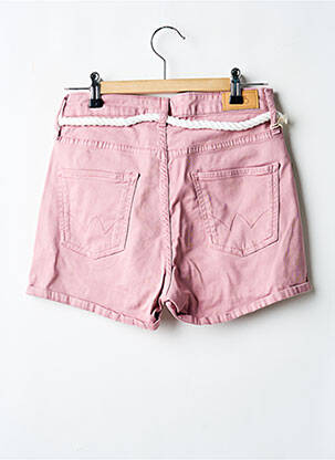Short fermeture zippée sous rabat boutonné rose LE TEMPS DES CERISES fille