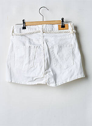 Short fermeture zippée sous rabat boutonné blanc LE TEMPS DES CERISES fille