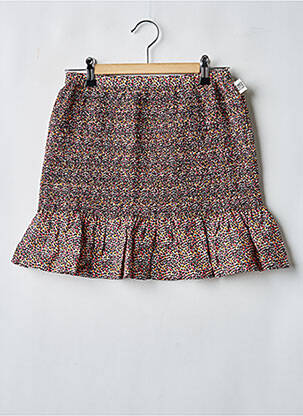 Jupe mi-longue tissage popeline noir BOBOLI fille