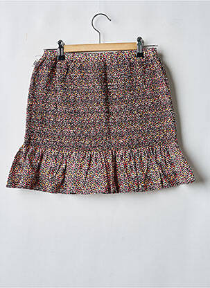 Jupe mi-longue tissage popeline noir BOBOLI fille