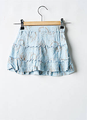 Jupe mi-longue coupe fluide bleu LEVV LABEL fille