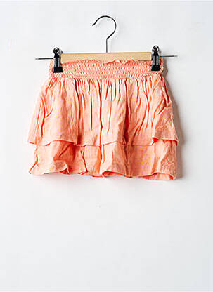 Jupe mi-longue coupe fluide rose LEVV LABEL fille