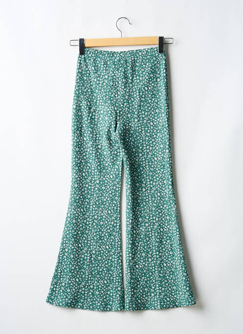 Pantalon flare vert LE TEMPS DES CERISES fille