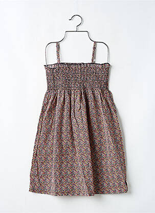 Robe mi-longue fines bretelles fines bretelles noir BOBOLI fille