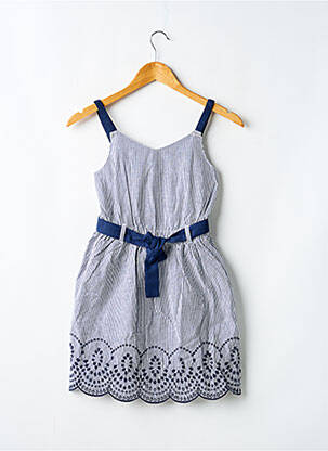 Robe mi-longue fines bretelles fines bretelles bleu BOBOLI fille