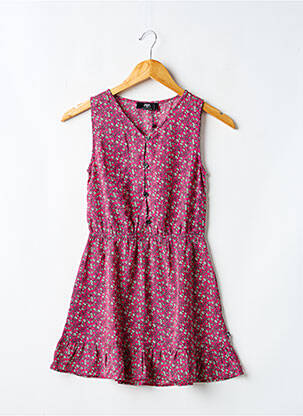 Robe mi-longue sans manche sans manche rose LE TEMPS DES CERISES fille