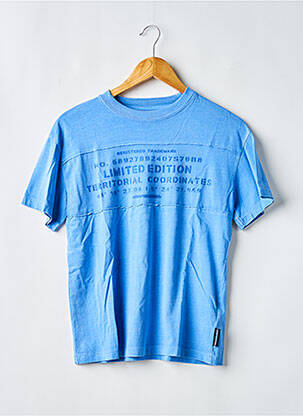 T-shirt coupe droite manches courtes bleu LE TEMPS DES CERISES garçon