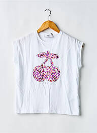 T-shirt manches courtes manches courtes blanc LE TEMPS DES CERISES fille