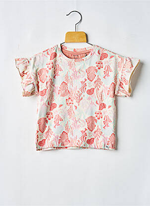 T-shirt coupe droite manches courtes beige NOPPIES fille