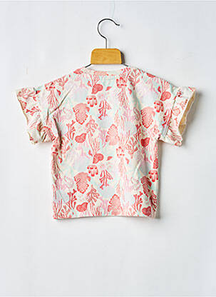 T-shirt coupe droite manches courtes beige NOPPIES fille