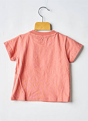 T-shirt coupe droite manches courtes rose LEVV LABEL fille