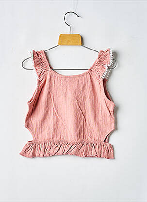 Top sans manche sans manche rose MAYORAL fille