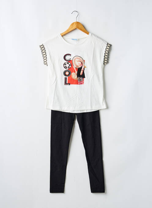Ensemble pantalon blanc MAYORAL fille