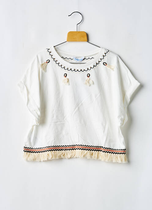 Top blanc MAYORAL fille