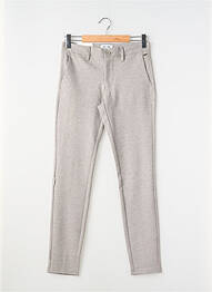 Pantalon chino stretch taille normale gris ONLY & SONS homme