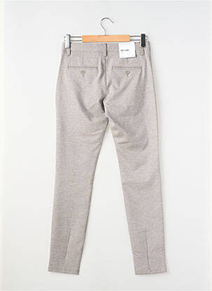 Pantalon chino stretch taille normale gris ONLY & SONS homme