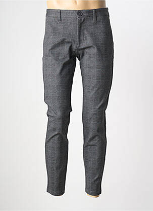 Pantalon chino stretch taille normale gris ONLY & SONS homme