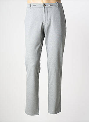 Pantalon chino stretch taille normale gris RED POINT homme