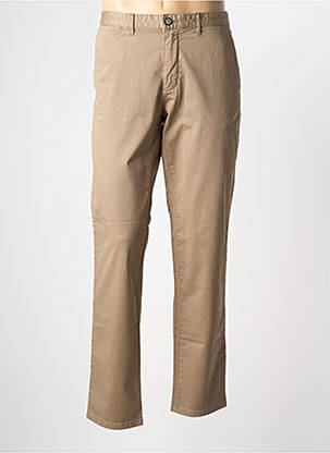 Pantalon chino stretch taille normale marron RED POINT homme