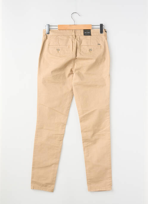 Pantalon chino stretch taille normale beige ONLY & SONS homme