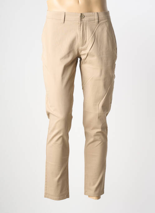 Pantalon chino stretch taille normale beige ONLY & SONS homme