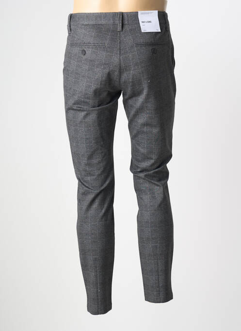 Pantalon chino gris ONLY & SONS homme