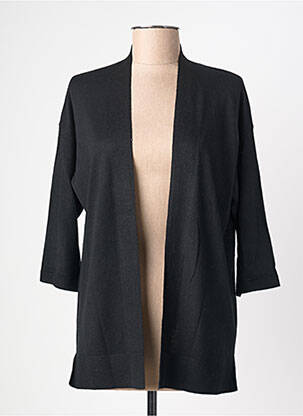 Gilet manches longues manches 3/4 noir GRACE & MILA femme