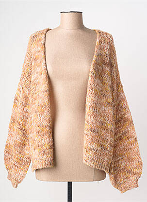 Gilet manches longues stretch marron ONLY femme